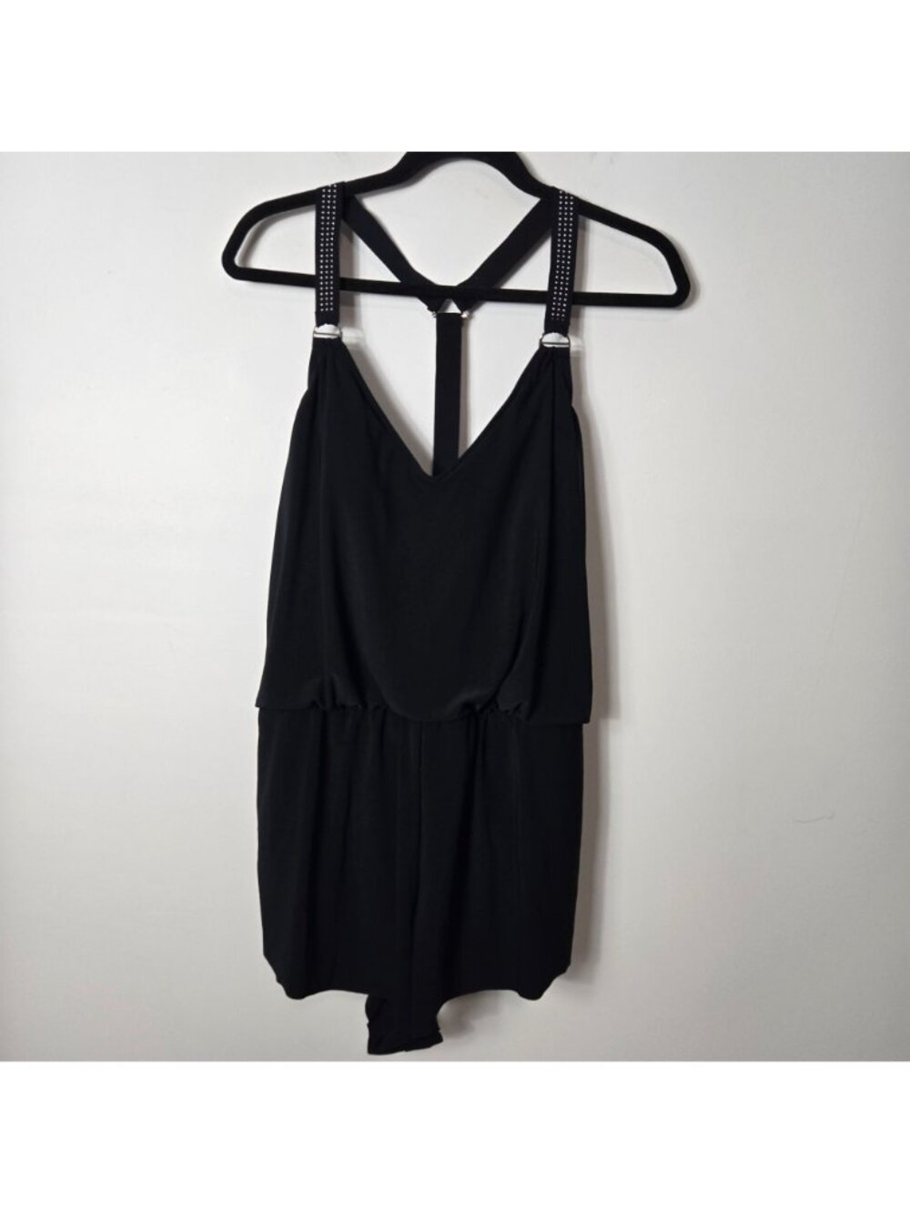 MagicSuit Suit 16 Studded Gabby Romper Racerback One-Piece Swimsuit Black - Picture 4 of 15